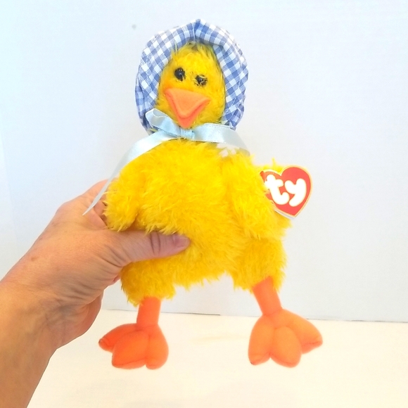 💥2/$10💥 NWT Vintage Ty Attic Treasures Bonnie Little Chick with Bonnet 1… - Picture 4 of 10